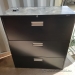 Black 3 Drawer Lateral File Cabinet, Locking